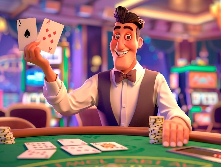 Permainan live dealer blackjack, roulette, dan baccarat di dewa casino